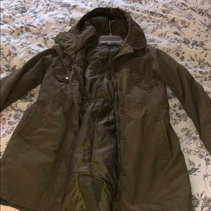 Tommy Hilfiger olive green parka